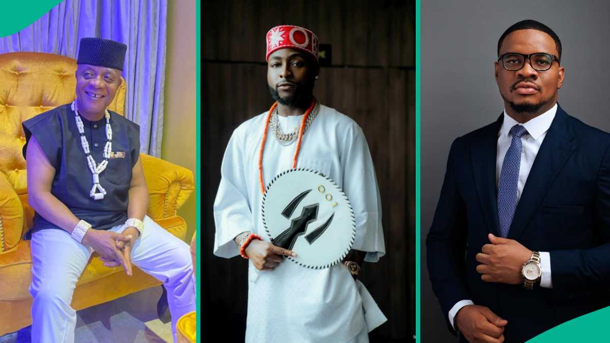 Bright Chimezie's Son Shares Pic With Davido, Dad As Singer Hosted Them in Lagos: "See Our Legend"