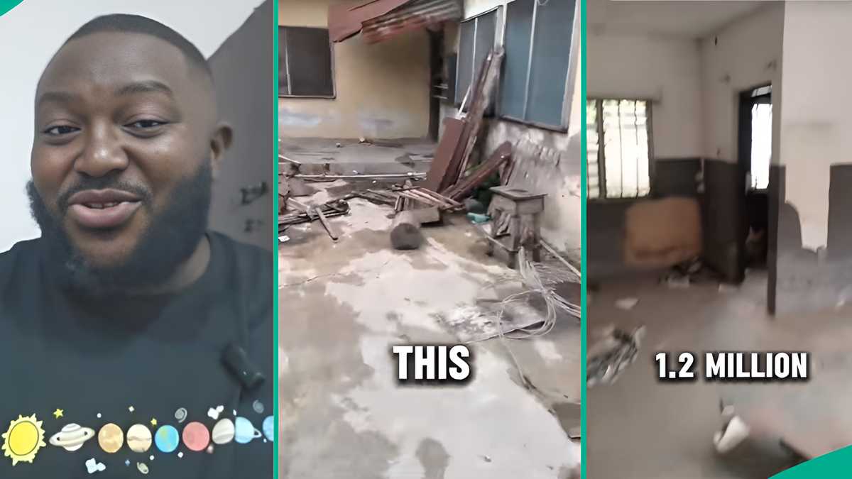 Man Shows Off 3-bedroom Apartment for N1.2m Yearly, Says Landlord Wants Tenant to Renovate House
