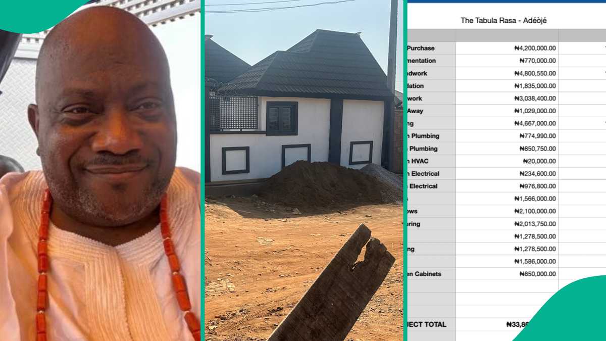 Man Uses N33 Million To Build House Consisting of Two Flats Within 100 Days