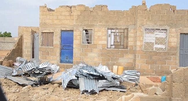 SAD! Newly-wed, others rendered homeless as windstorm destroys