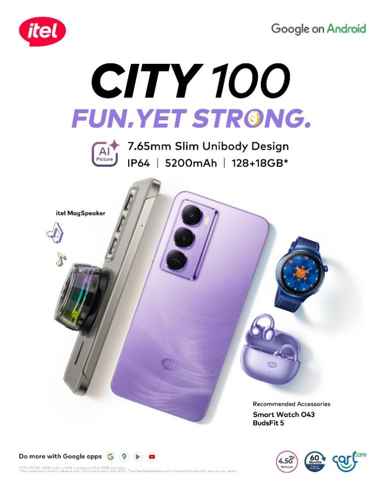 Say Hello To The Itel City 100 – The Bold New Smartphone Made For The Young And Vibrant